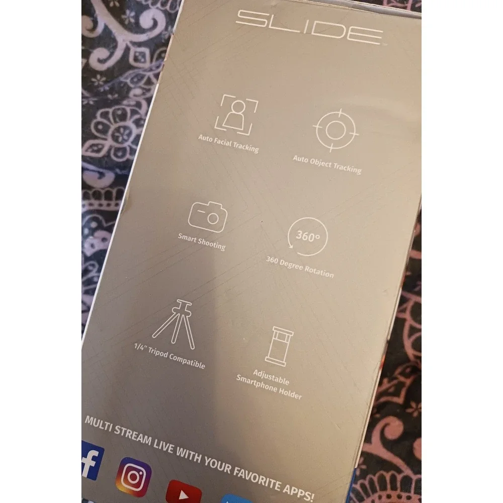NEW Slide 360° Tracker Pro Rotation Auto Smart Face &‎ Object Tracking